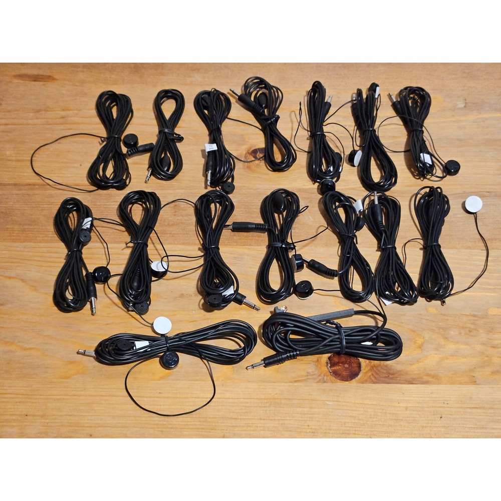 Lot of 13 IR Emitter Cables 3.5mm Jack Mono Infrared Transmitter Extender Black